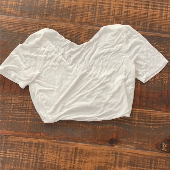 Charlotte Russe white crop top - Picture 2 of 7